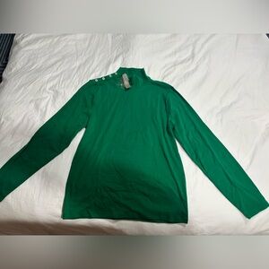Jcrew slim fit green turtleneck